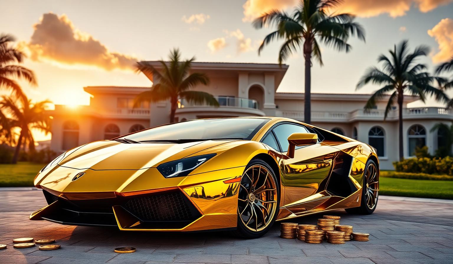 Connor's Gold Lambo